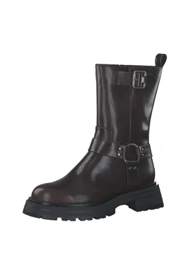 Produktbild von Tamaris Damen Stiefelette kräftige Profilsohle Details Reißverschluss 1-25314-41, Größe:41 EU, Farbe:Braun