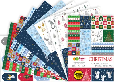 Produktbild von Effektblock A4 10 Blatt Weihnachten v2 Happy Color