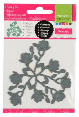 Produktbild von Blumen-Form aus Metall, Grau, Einheitsgröße, Vaessen Creative