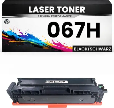 Produktbild von 2 x Toner Cartridge 067H Black für Canon kompatibel Schwarz wie Original imageClass LBP633Cdw/632Cdw/631Cw MF651Cw/653Cdw/654Cdw LBP632Cdw
