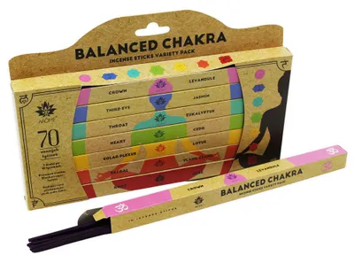 Obrázok produktu pre ARÔME Balanced Chakra Sada vonných tyčiniek-7 vôní x 10 tyčiniek