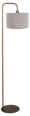 Image de Lampadaire - bronze - Forma - métal textile - lampe d'ambiance - E27 - 4787BR - Mexlite