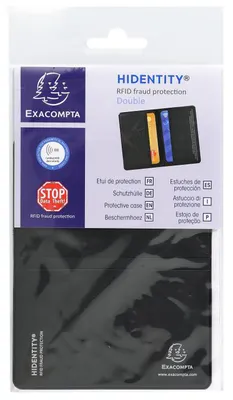 Zdjęcie produktu dla Exacompta 5402E, Etui, Czarny, PCW, 2 kiesz., 2 kart(y),