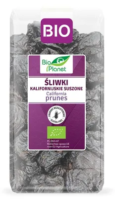 ŚLIWKI KALIFORNIJSKIE SUSZONE BEZGLUTENOWE BIO 400 g - BIO PLANET