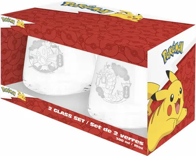 Productafbeelding van Pokémon 2 glazen set: Magikarp & Gyarados
