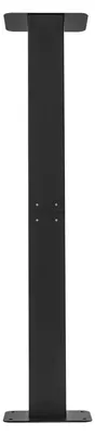 Produktbild von EV Ladeständer - Bodenständer für Wallbox - Aluminiumlegierung 1,5–2 mm - Innen/Außen - Vorgebohrte Bodenplatte, Schraubmontage - Kabelhalterung, Sonnen- und Regenschutz - Schwarz