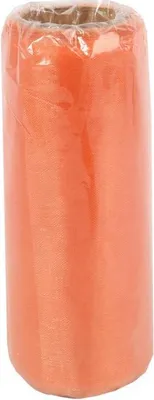 Zdjęcie produktu dla Pomarańczowa Organza do Dekoracji Florystycznych i Świątecznych, 12 cm x 9 m