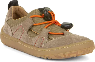 Produktbild von Froddo Barefoot Trekk Kinder Barfußschuhe mit Lederfutter Hellbraun/Olivgrün (Olive), G3130293-3 - Gr. 30