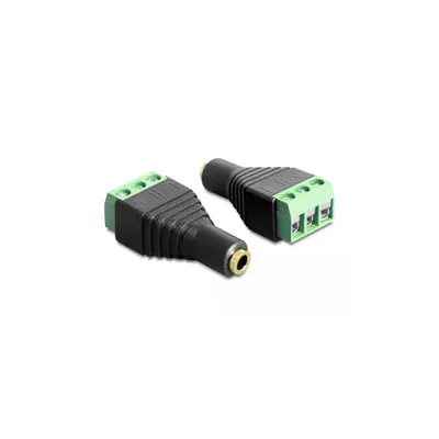 Produktbild von DELOCK Adapter Terminalblock 3Pin -> 3,5mm Klinke Buchse