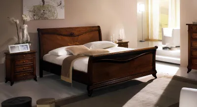 Produktbild von Klassisches Bett Luxus Möbel Betten Schlafzimmer Einrichtung Nachttisch 2x 3tlg.