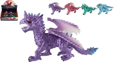 Obrázek produktu pro Drak figurka plast 10cm 4 druhy