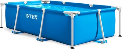 Produktbild von INTEX 28270NP Rectangular Frame Pool 220x150x60cm Gartenpool Familienpool