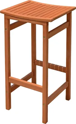 Produktbild von 2.05 Barhocker PALMDALE geölt aus Eukalyptus Holz - ca. 42x 38 x 75 cm - Barstuhl Tresenhocker