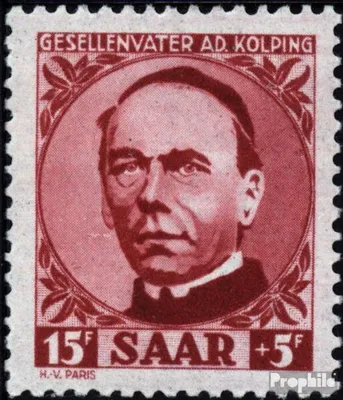 Produktbild von Briefmarken Saarland 1950 Mi 289 (kompl.Ausg.)  postfrisch 85. Todestag von Adolf Kolping