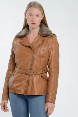 Produktbild von Mustang Lederjacke 31021540 Damen cognac XS
