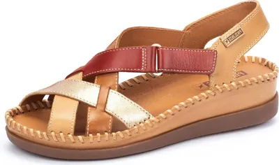 Image de Pikolinos Femme Sandale Cuir Wedge Cadaques W8K-0741, Taille:41 EU, Couleur:Beige