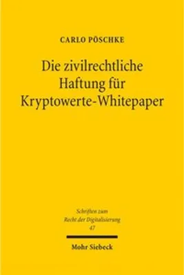 Zdjęcie produktu dla Die zivilrechtliche Haftung für Kryptowerte-Whitepaper