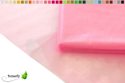 Produktbild von Organza Stoff 10M x 150cm , Farbauswahl:hellrosa 150