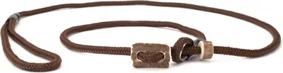 Produktbild von Mystique® Field trial Moxonleine Retrieverleine 6mm 130cm mit Zugbegrenzung braun