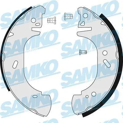 Produktbild von SAMKO Bremsbackensatz Trommelbremse Hinten für FORD TRANSIT MK-5 Bus (E) 280mm 86750