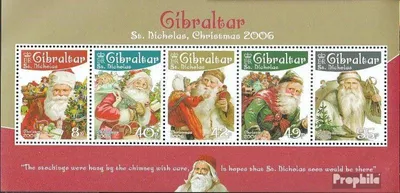 Produktbild von Briefmarken Gibraltar 2006 Mi Block74 (kompl.Ausg.) postfrisch Weihnachten
