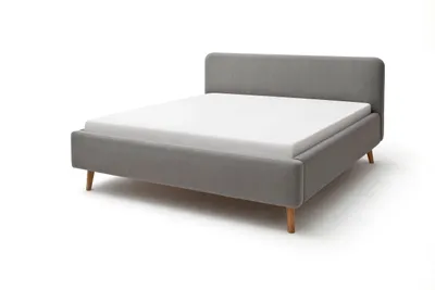 Produktbild von Doppelbett Tony 160x200cm mit Stauraum - grau