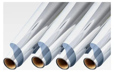 Produktbild von Sichtschutzfolie: 4er-Set selbstklebende Isolier-Spiegelfolie, Sicht-/UV-Schutz, 60x200cm