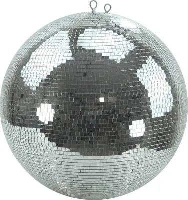 Produktbild von Spiegelkugel 50cm - silber - Safety - Discokugel Echtglas - 10x10mm Spiegel PROFI