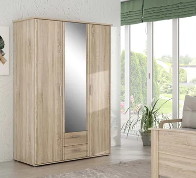 Produktbild von GROVE Kleiderschrank 3-türig Sonoma Eiche