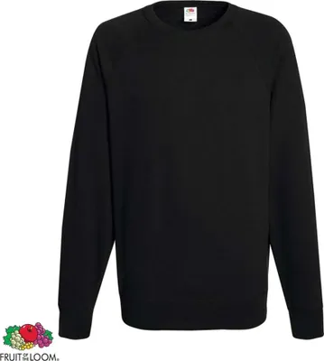 Immagine prodotto di Fruit of the Loom Felpe da uomo 5 pz. Collo rotondo nero M