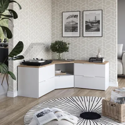 Wandmeubel Wido Antraciet 5 delen Vicco | Antraciet | Stel 1 | 406673141325606