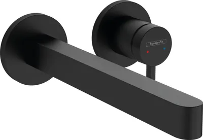 Immagine prodotto di hansgrohe Finoris Mitigeur monocommandé pour lavabo encastré pour montage mural avec bec 22,5 cm, saillie 228 mm, 76050670, 76050670