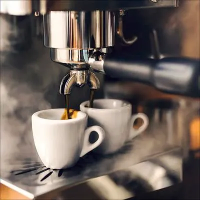 Produktbild von Leinwandbild Two Espressos 40x40 cm