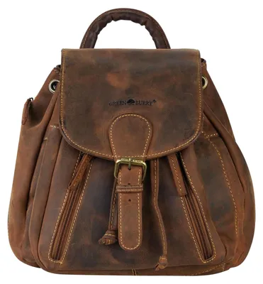 Produktbild von GREENBURRY Freizeitrucksack Rucksack Vintage Backpack Brown braun