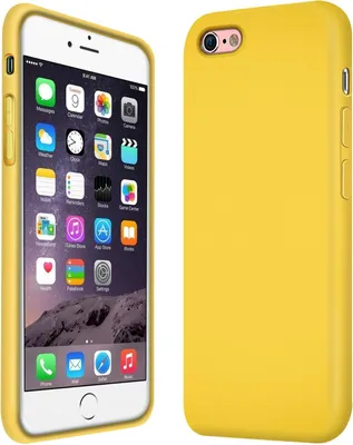 Obrázok produktu pre Puzdro iPhone 6 Plus / 6s Plus ochranný kryt na mobilný telefón silikónové puzdro na mobilný telefón, žlté