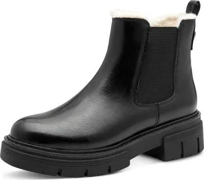 Produktbild von MARCO TOZZI Damen Chelsea Boots mit Reißverschluss, Schwarz (BLACK), 39 EU