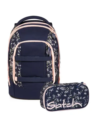 Produktbild von Satch Schulrucksack-Set PACK Bloomy Breeze 2-teilig, inkl. Mäppchen