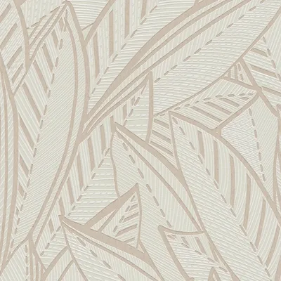 Produktbild von Profhome 399333-GU Grafik Tapete Floral schimmernd weiß grau 5,33 m2