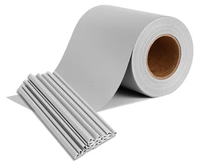 Image de Panneau de protection pour clôture - Bandes de protection en PVC - 35 m x 19 cm - Opaques - Résistant aux UV - Protection contre le vent - Clips de fixation - Gris