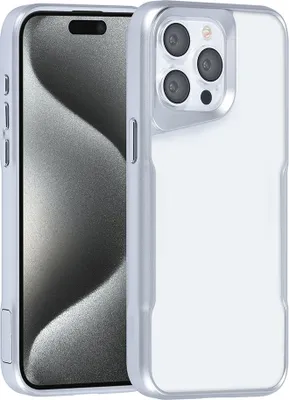 Obrázok produktu pre Puzdro TUNIQ na zadnú stranu pre iPhone 15 Pro Max – silikónové – strieborné