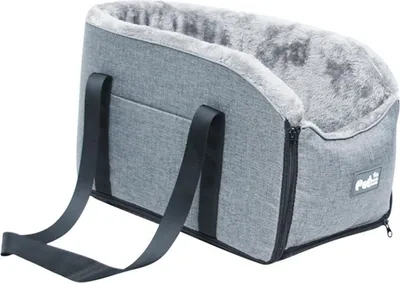 Produktbild von Hundesitz Auto kleine Hunde - waschbarer Hunde Autositz mit Aufbewahrungstaschen, ansteckbarer Sicherheitsleine und verdickter Memory Schaum Füllung, 45x22x25cm