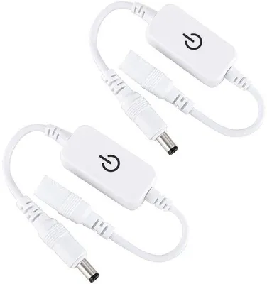 Produktbild von Dimmer Schalter für LED Lichtstreifen 12-24V - Touch Schalter - Weiß