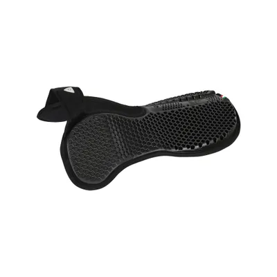 Image de Acavallo Withers Free Hexa Gel Half Pad & Back Riser W/Micropile, couleur : noir