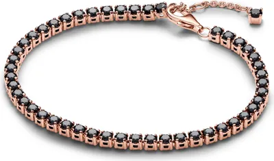 Produktbild von Pandora Armband Black Sparkling Tennis 581469C02-16 rosé