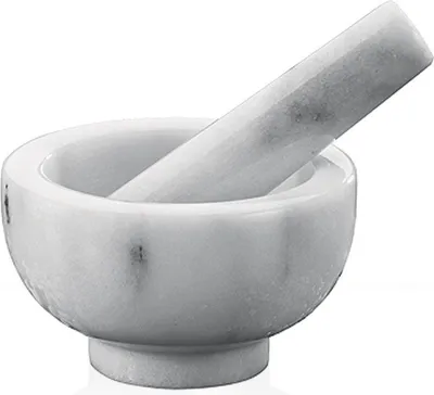 Productafbeelding van Küchenprofi vijzel van marmer. Hoogte: 4,5 cm. Diameter: 8 cm