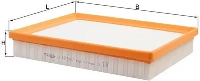 Image de Filtre à air MAHLE LX 4296/7 pour OPEL Astra K Sports Tourer (B16) Cartouche filtrante