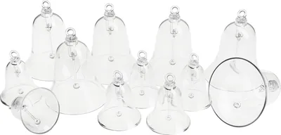 Produktbild von VBS Acrylform "Glocke mit Klöppel", 12-er Set, 6 x 5,5 cm und 6 x 7 cm