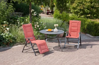 Produktbild von greemotion Gartentischgruppe Toulouse 5tlg, 4x Klappsessel, 1x Tisch