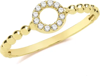 Produktbild von Schöner 9 Karat (375) Gold Damen - Ring mit Zirkonia, 60 (19.1); TRS361089KYRSS