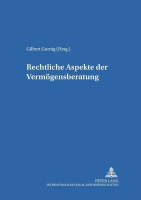 Produktbild von Rechtliche Aspekte der Vermögensberatung